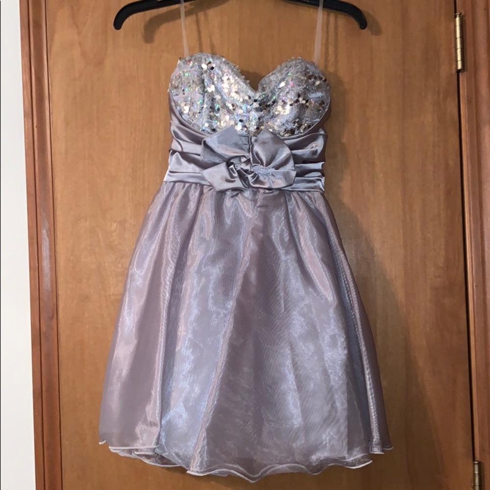 XOXO Strapless Semiformal Dress